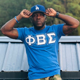 Sigma Blu Chenille Letter Premium T-Shirt